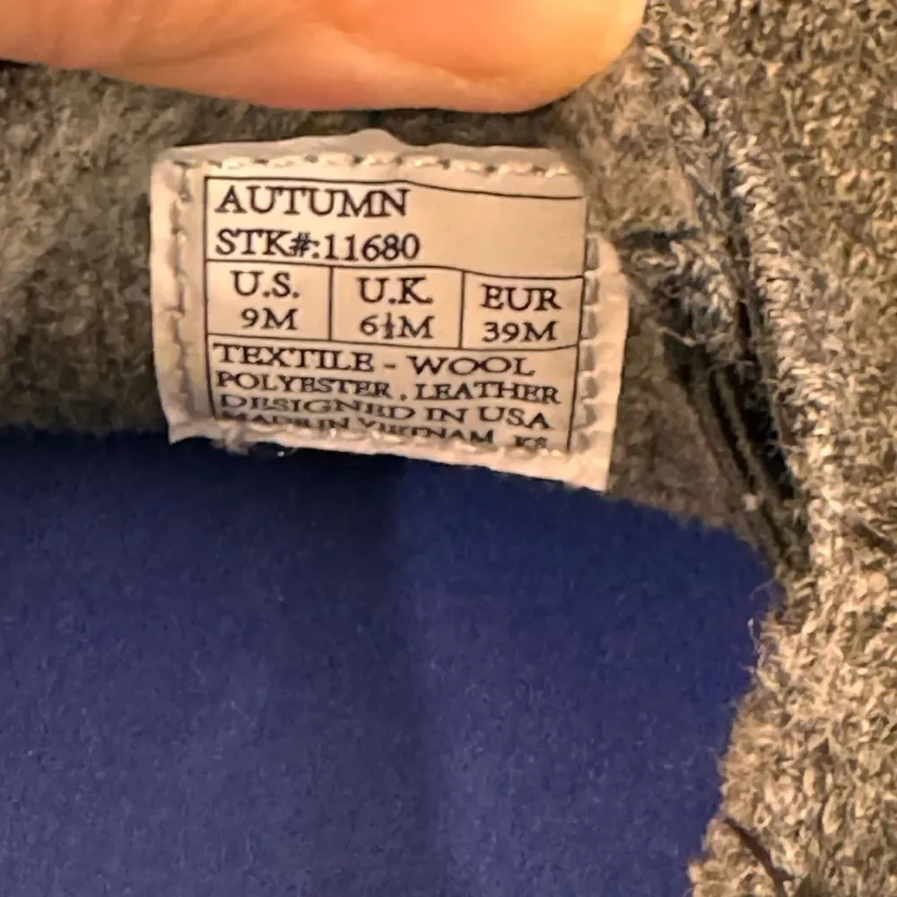 Dr.‎ Comfort Grey Wool Autumn Casual Espadrille size 9